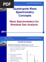 Quadrupole Mass Spectrometry Concepts: Mass Spectrometers For Residual Gas Analysis