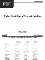 Value Discipline of Market Leaders: David W. Maaske 17 February 1998