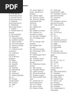 Thermodynamics Answers