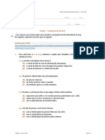 Poesia Lírica de Camões - Teste Diagnóstico