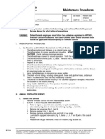 Datex Ohmeda Modulus II W 7810 Ventilator Maintenance Procedures