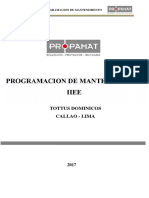 Programa de Mantenimiento II - Ee