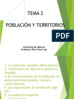 Tema 2. Población y Territorios (Resumen)