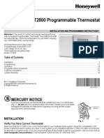 Honeywell Thermostat Manual