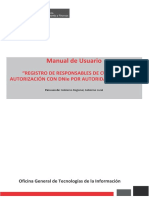 Manual de Usuario: "Registro de Responsables de Cuentas Y Autorización Con Dnie Por Autoridades Electas"