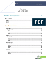 Marathon Recovery Schedule