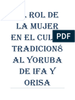 El Rol de La Mujer en El Culto Tradicion8al Yoruba de Ifa y Orisa