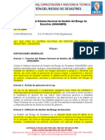 1.LEY 29664 Ley Que Crea El Sistema Nacional de Gestión Del Riesgo de Desastres y Ley 30