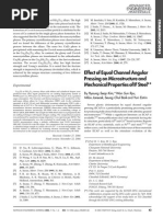 Effect of Equal Channel Angular Pressing On Microstructure and Mechanicalpropertiesofifsteel