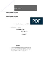 Pipeline Pigging Procedure