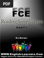 FCE Reading Sample Tests