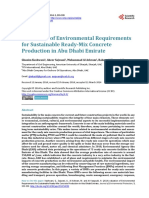 Evaluation of Environmental Requirements For Sustainable Ready-Mix Concrete Production in Abu Dhabi Emirate