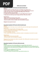 History:: Diff DX Lab Case Studies Presenting Complaint: 58 YO Female With Right Shoulder Pain