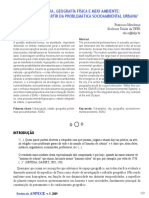 GEOGRAFIA, GEOGRAFÍA FÍSICA E MEIO AMBIENTE. Uma Reflexão À Partir Da Problemática Socioambiental Urbana - Mendonça.2009