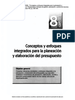 Conceptos y Enfoques Integrados para La Planeación y Elaboración Del Presupuesto