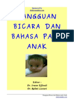 Buku Gangguan Bicara Dan Bahasa