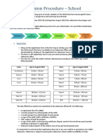 Admission Procedure - School