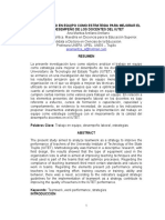 El Trabajo en Equipo Como Estrategia para Mejorar El Desempeño de Los Docentes Del Iutet