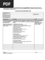 Group Discussion Assessment Form