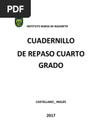 Cuadernillo Cuarto Grado 2018 Castellano