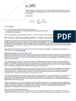 Net Present Value - NPV: Capital Budgeting