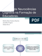 Saberes Da Neurociências Cognitiva Na Formação de Educadores