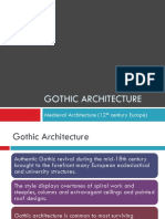 Gothic Architecture: Medieval Architecture (12 Century Europe)