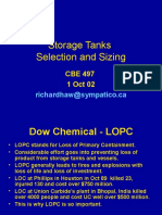 Storage Tanks Selection and Sizing: Richardhaw@sympatico - Ca