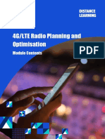 4G LTE Radio Planning and Optimisation - Module Contents (Nov 16)