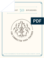 First 50 Episodes On The Connected Yoga Teacher