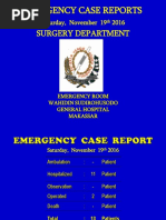 Surgery Department: Emergency Case Reports