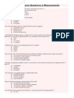 Multiple Choice Questions in Measurements: C) Less Than Full-Scale Error