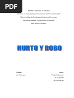 Trabajo Sobre El Hurto y Robo