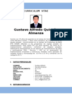 Gustavo Alfredo Quicaño Almanza: Curriculum Vitae