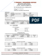 Annual Servicing, Billing Statement and Quotation