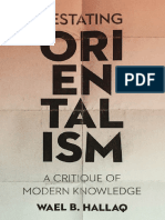 Restating Orientalism - Critique of Modern Knowledge - Wael B. Hallaq PDF