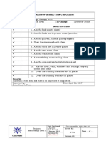 04 Workshop Inspection Checklist