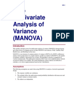 Multivariate Analysis of Variance (MANOVA) PDF