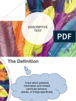 Descriptive Text