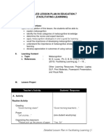 Detailed Lesson Plan in Education 7 (Facilitating Learning)