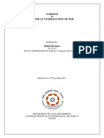 Chemical Stabilization of Soil