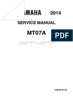 Yamaha MT 07 2014 E0 Service Manual Pagina - 1 100 PDF