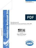 Specifications For Standard Steel Doors and Frames (SDI-100)