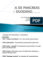 Trauma de Pancreas