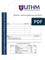 BEE20901 MKS 2 ELECTRONICS ENGINEERING LABORATORY II Speed Control System