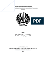 Praktikum 4 Pengaruh Kadar Enzim Terhadap Kecepatan Reaksi Pengubahan Amilum