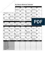 Insanity Workout Deluxe Calendar Simple