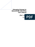 Debugging Package For Motorola 68K Cisc Cpus User'S Manual (Part 1 of 2)