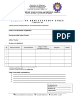 Exhibitor Registration Form: Biñan City Senior High School-San Antonio Campus