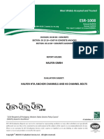 ICC-ES Evaluation Report ESR-1008: Halfen GMBH